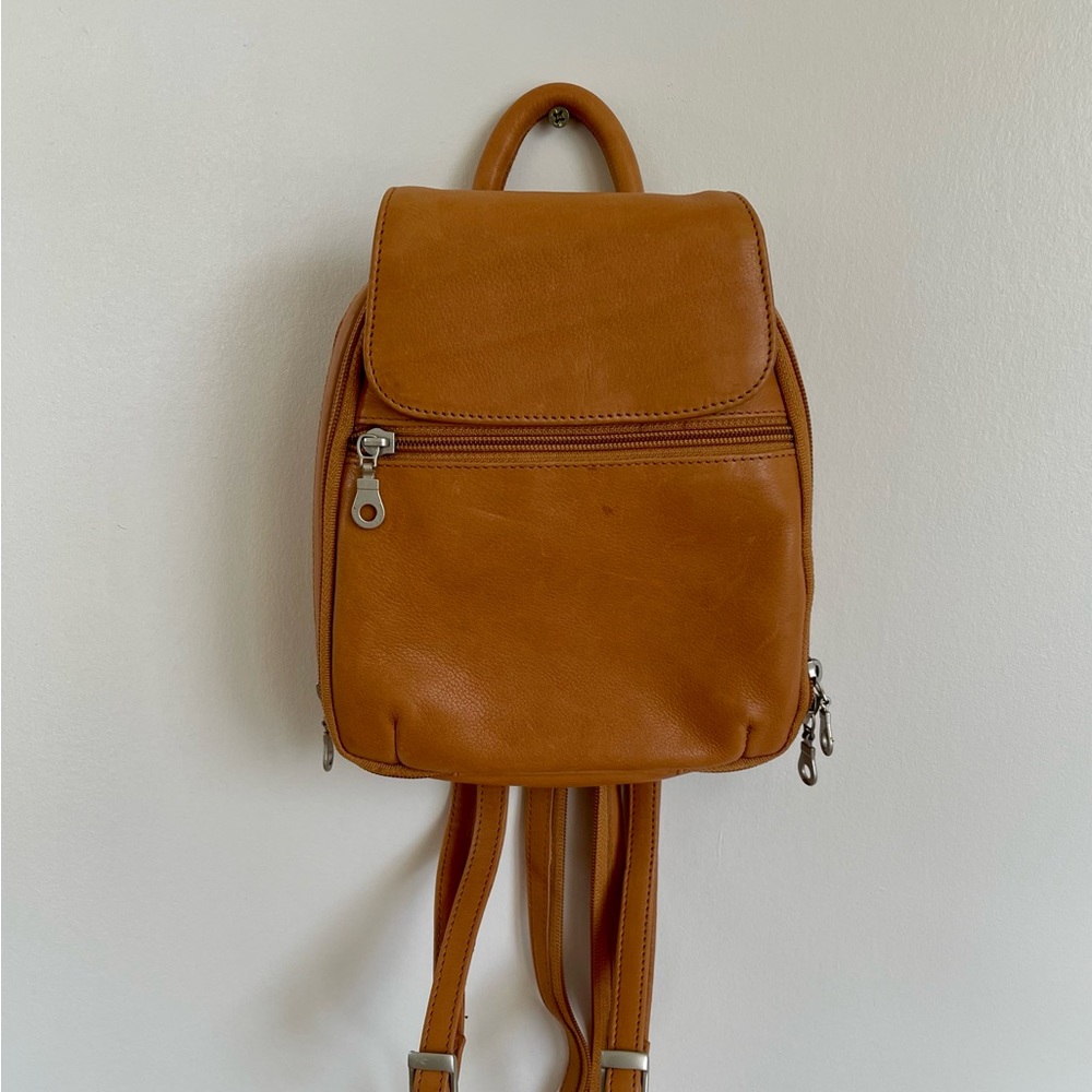Genuine Leather Backpack Purse